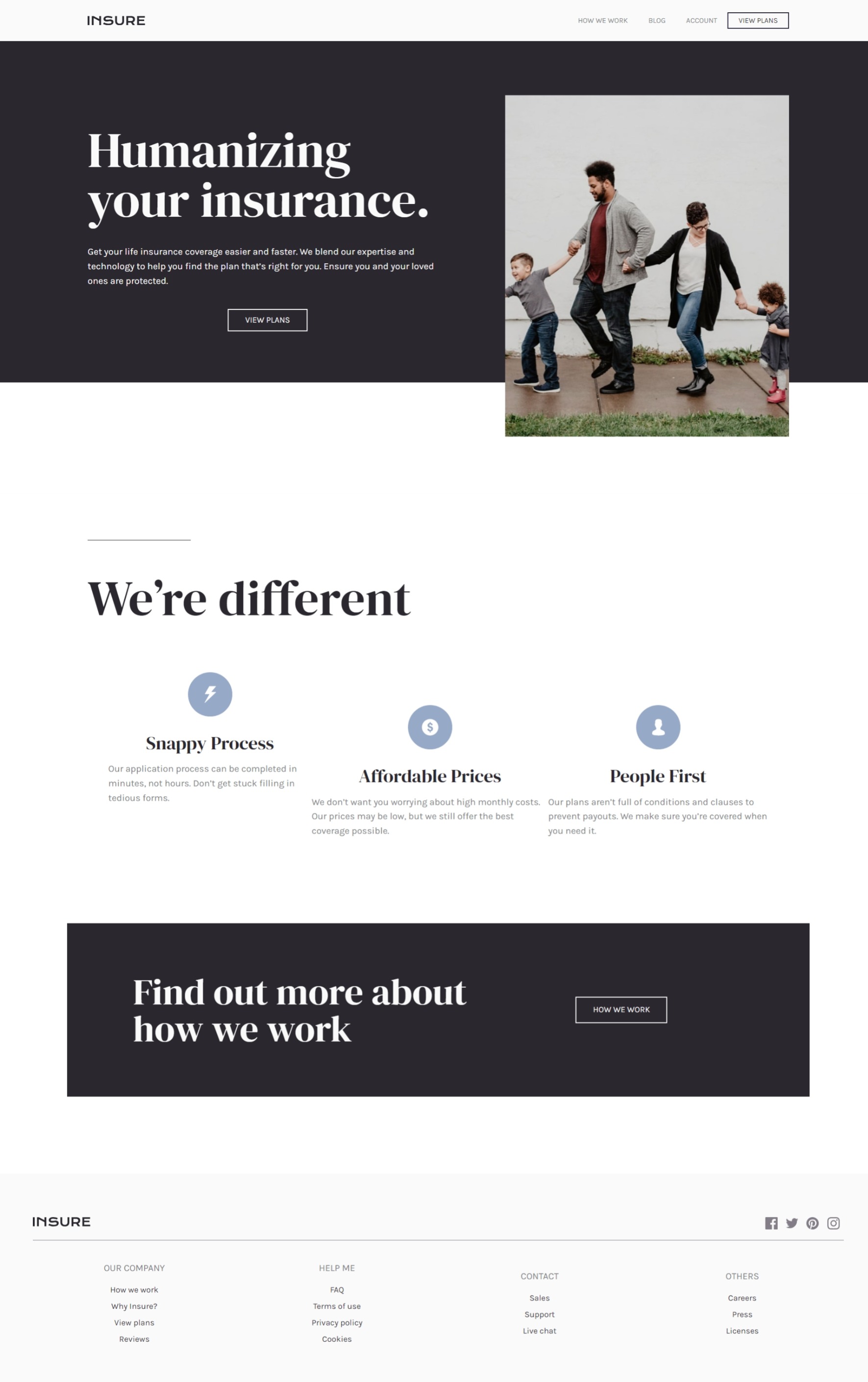 langing page