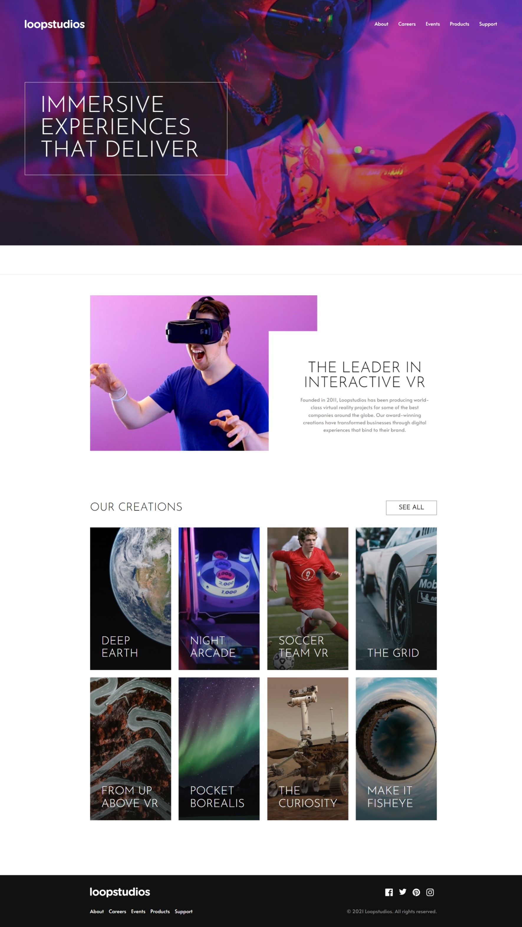 langing page